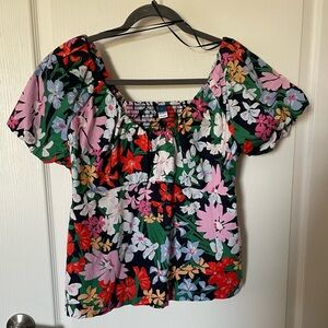 Old Navy floral top size large